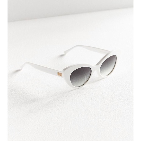 Crap Eyewear Accessories - Crap Eyewear | Retro White Cat Eye Sunglasses
